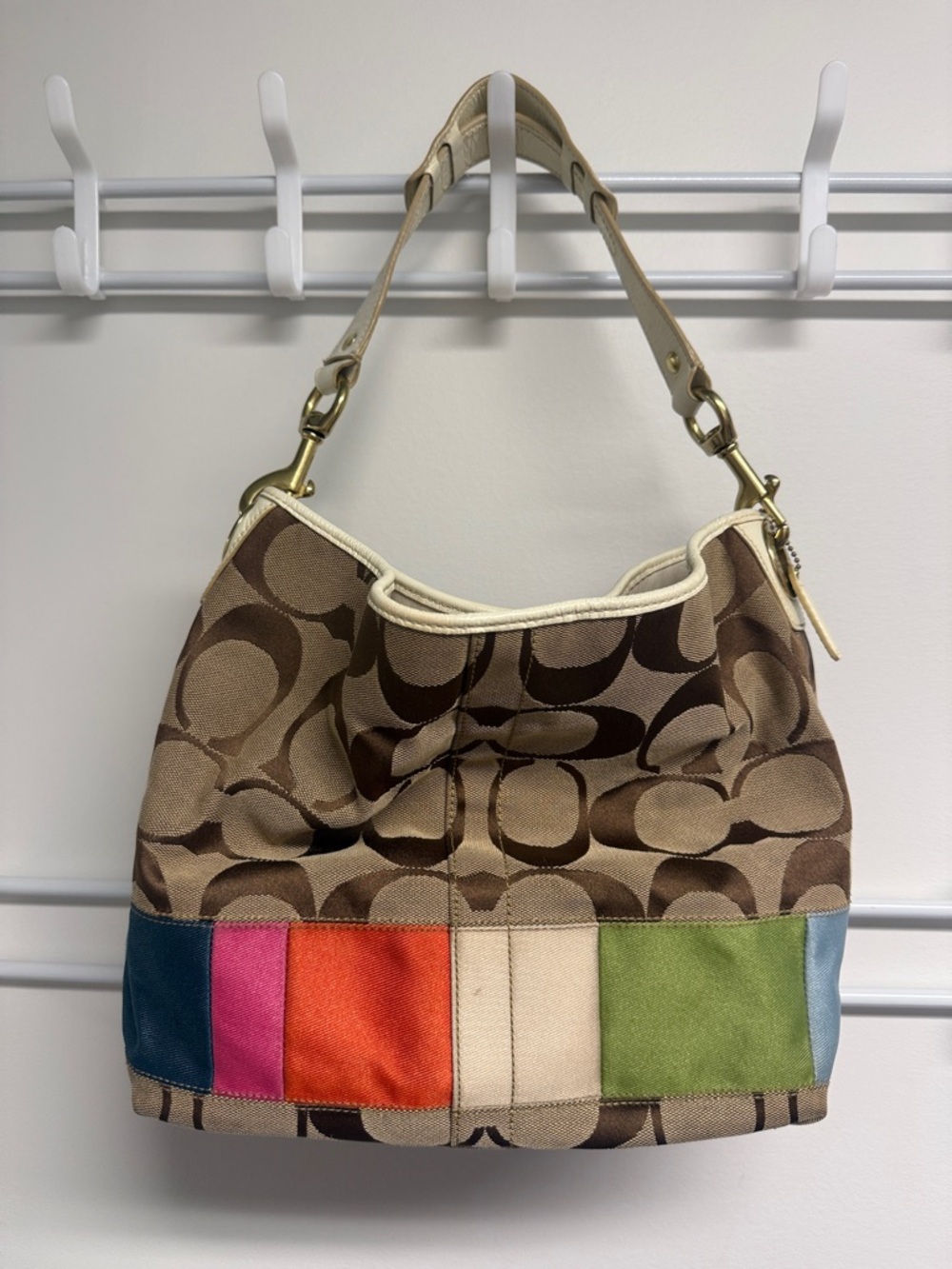 Coach Legacy Multi-Stripe Hobo Bag 10858 - Picture 2 of 15